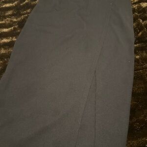 Long pencil skirt - black